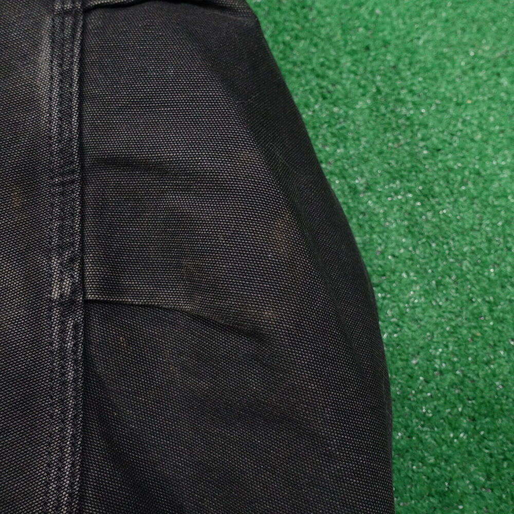 VINTAGE CARHARTT C26 BLK FULL ZIP QUILT‎ LINED DUCK CANVAS JACKET SIZE XL - Picture 5 of 12